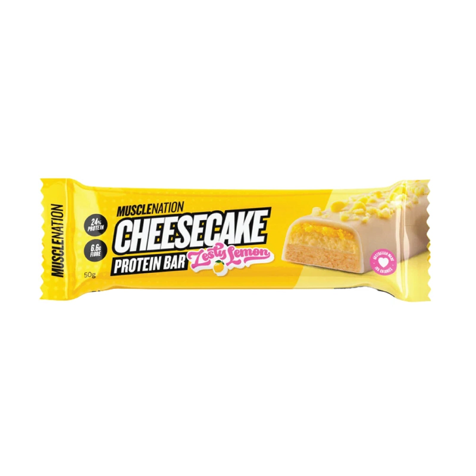 Muscle Nation Cheesecake Bar Lemon 50g
