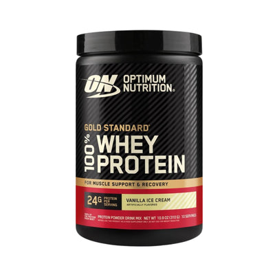 Optimum Nutrition Gold Standard 100% Whey Protein Vanilla Ice Cream Flavor Powder 310g