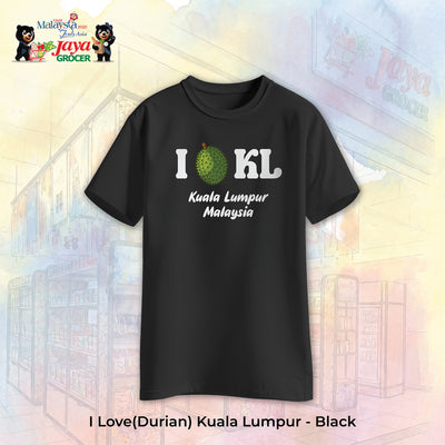 JS Apparel - I Durian KL (Black-XL)