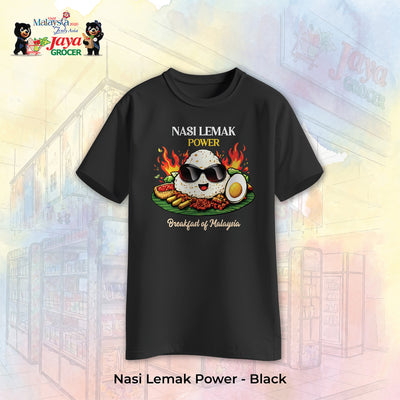 JS Apparel - Nasi Lemak Power (Black-M)