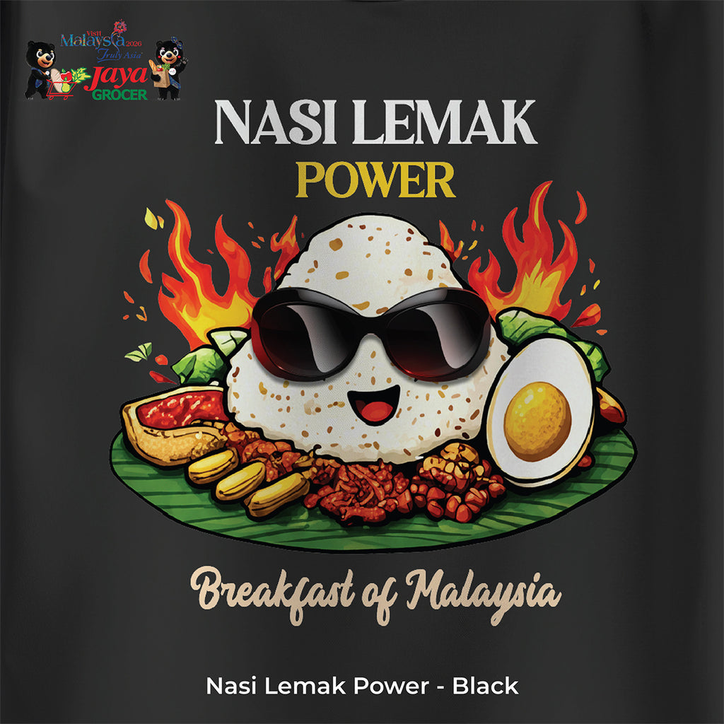 JS Apparel - Nasi Lemak Power (Black-L)