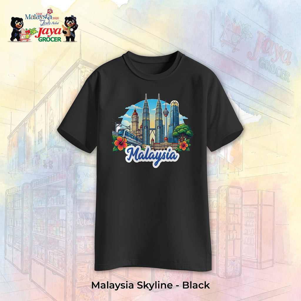 JS Apparel - Malaysia Skyline (Black-XL)