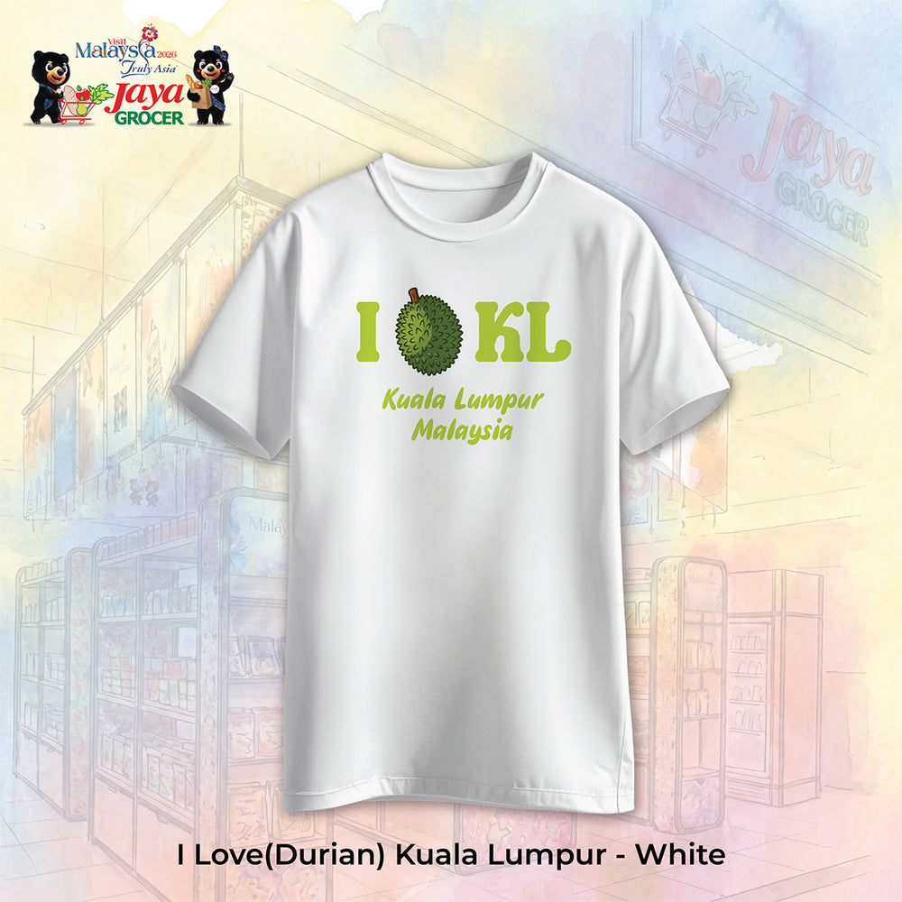 JS Apparel - I Durian KL (White-L)