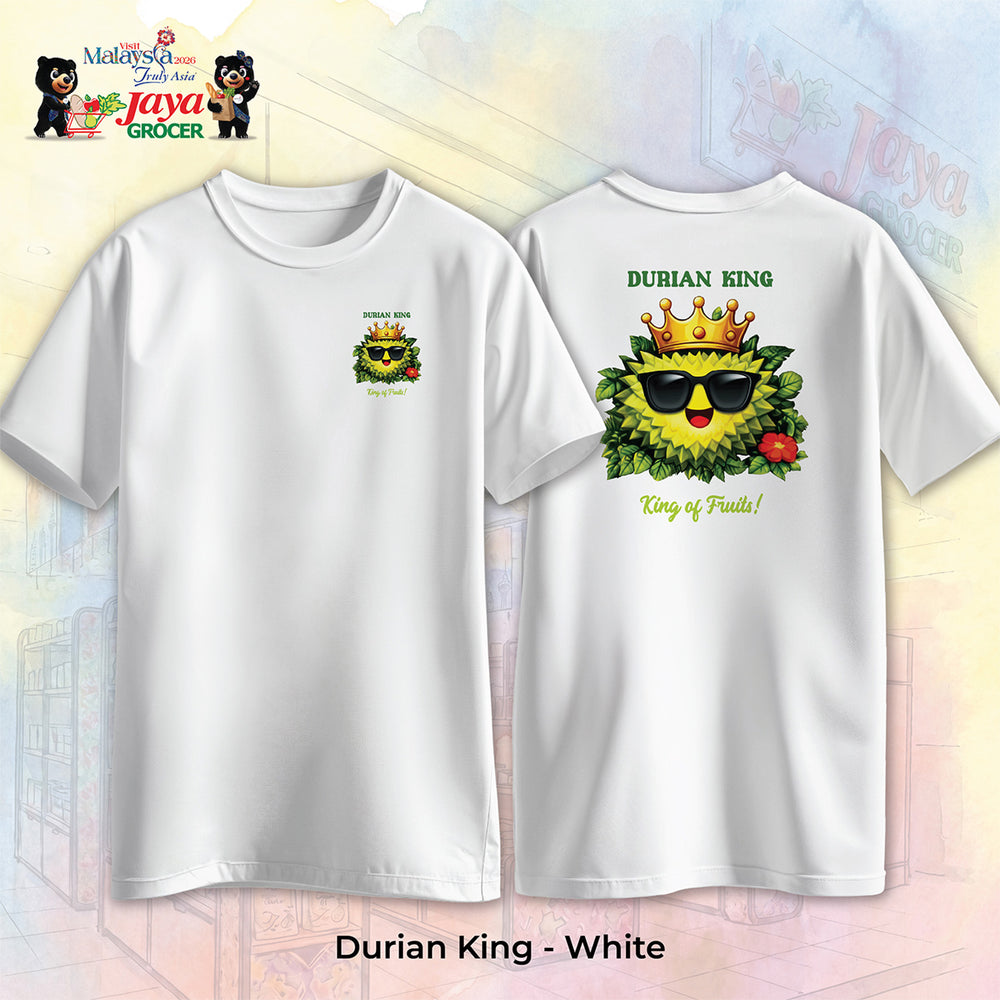 JS Apparel - Durian King (White-M)