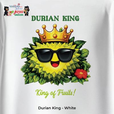 JS Apparel - Durian King (White-M)