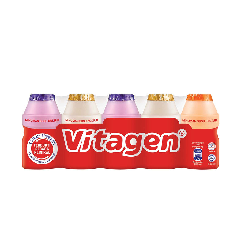 Vitagen Assorted Flavours Cultured Drink 125ml x 5