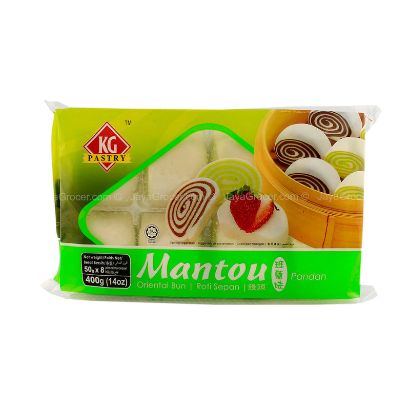 KG Pastry Mantou Pandan Flavour 375g