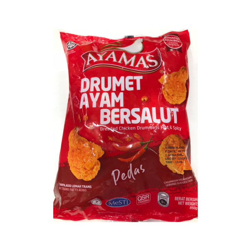 Ayamas Hot & Spicy Breaded Chicken Drummets & Mid Wings 850g
