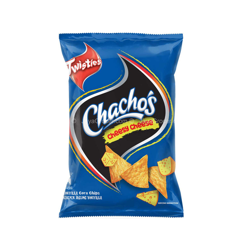 Chachos Tortilla Corn Chips Cheesy Cheese Flavour 70g