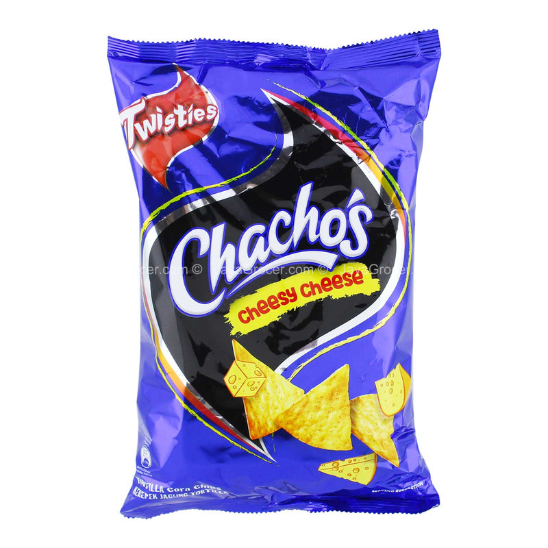Chachos Tortilla Corn Chips Cheesy Cheese Flavour 160g