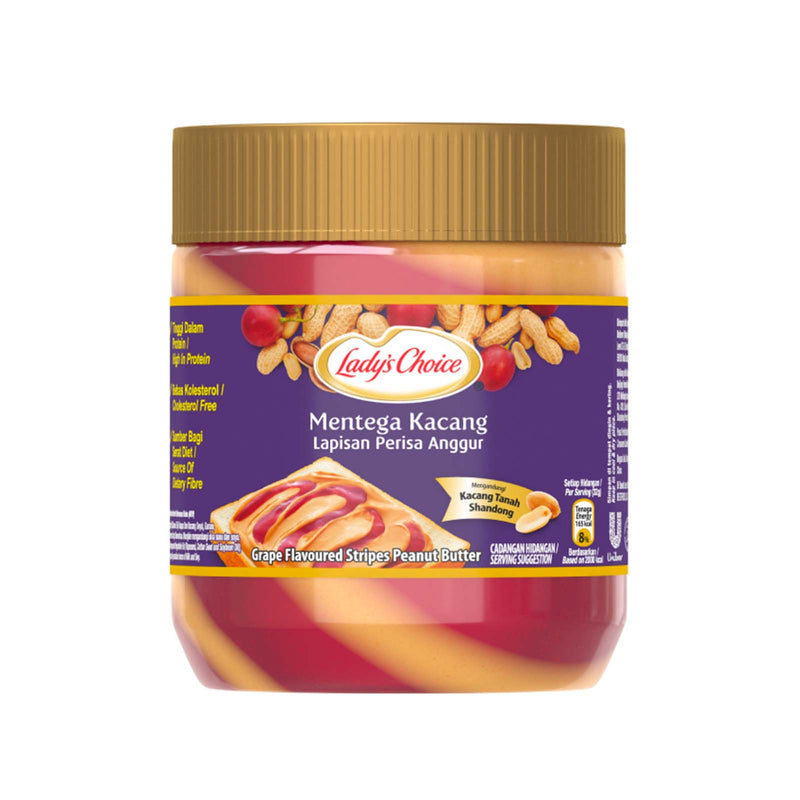 Lady’s Choice Grape Flavored Stripes Peanut Butter 350g