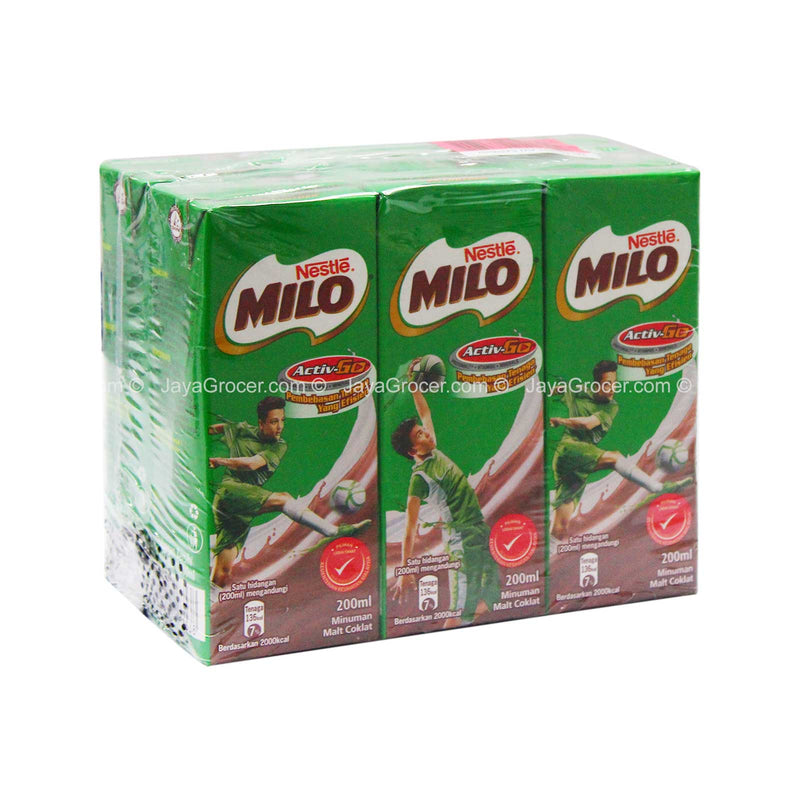 Milo Actigen-E UHT Chocolate Drink 200ml x 6