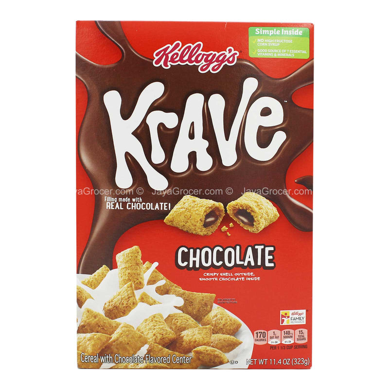 Kelloggs Krave Chocolate Cereal 323g