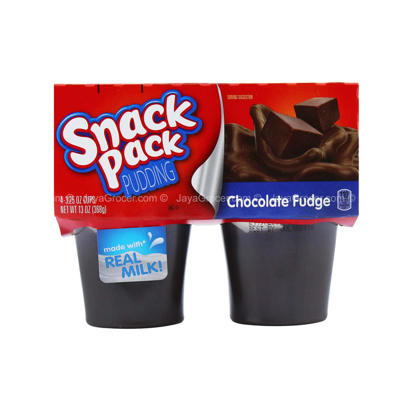 Hunts Snack Pack Chocolate Fudge Snack 369g