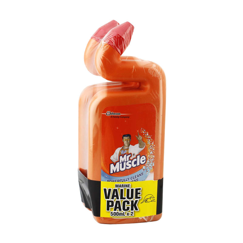 Mr Muscle Deep Action Gel Marine Toilet Cleaner 500ml x 2