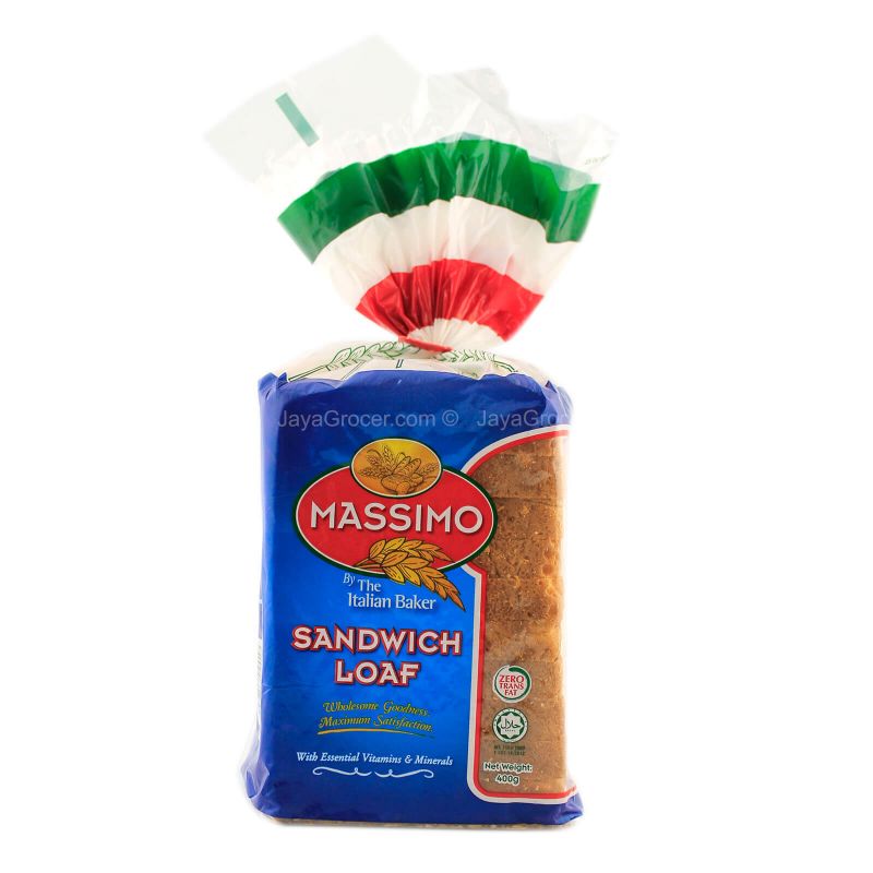 Massimo White Sandwich Loaf Bread 400g