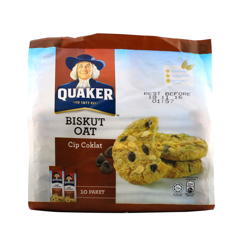 Quaker Oat Chocolate Chip Cookies 27g x 10