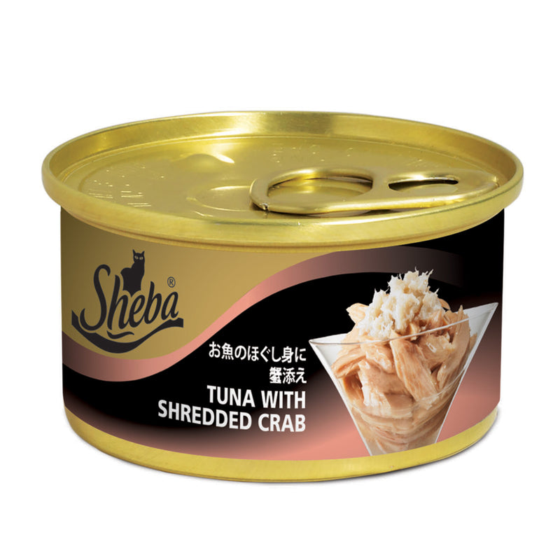 Sheba Tuna with Shredded Crab Wet Food 85g