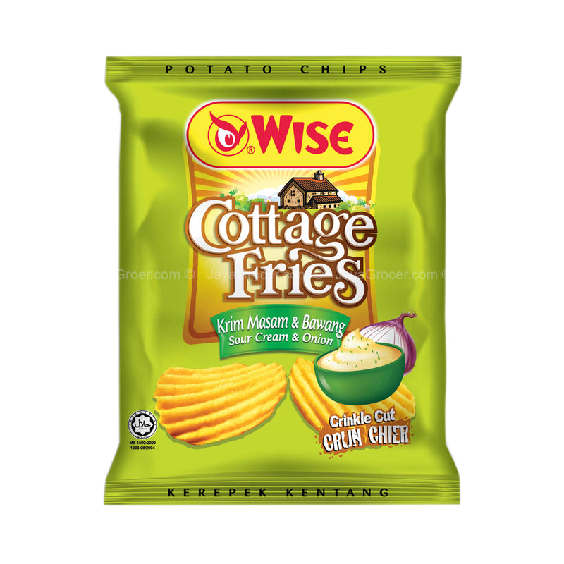 Wise Cottage Fries Sour Cream and Onion Potato Chips 60g