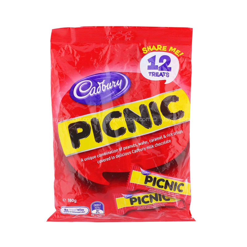Cadbury Picnic Chocolate Bar Multipack 180g