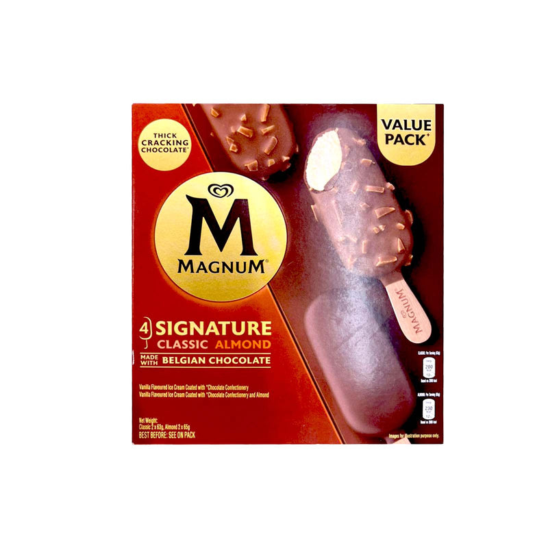 Magnum Signature Classic Almond Multipack 80ml x 4