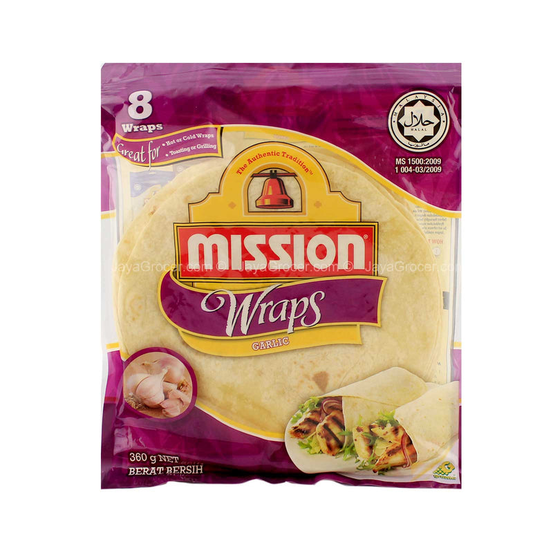 Mission Garlic Wraps 360g