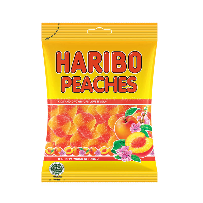 Haribo Peaches Gummy Candy 80g