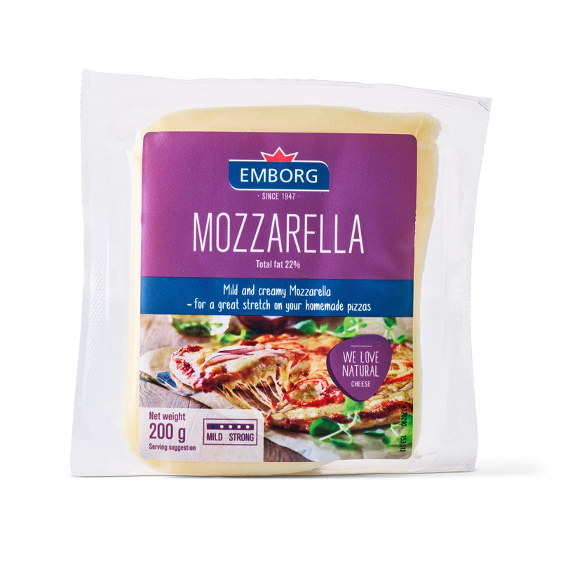 Emborg Mozarella Block Cheese 200g