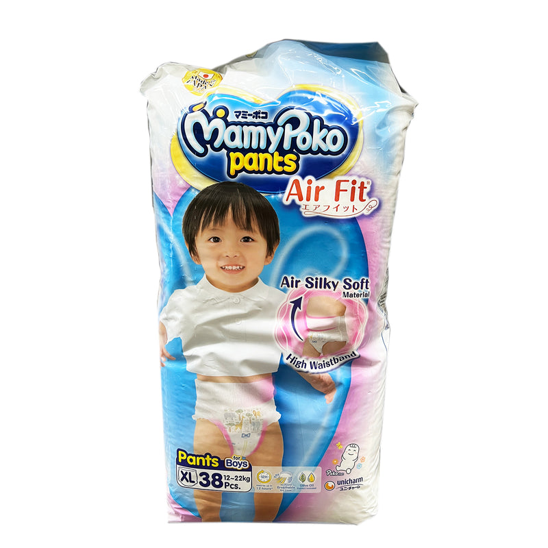 Mamy Poko Air Fit Pants Boy Diapers Extra Large 38pcs/pack