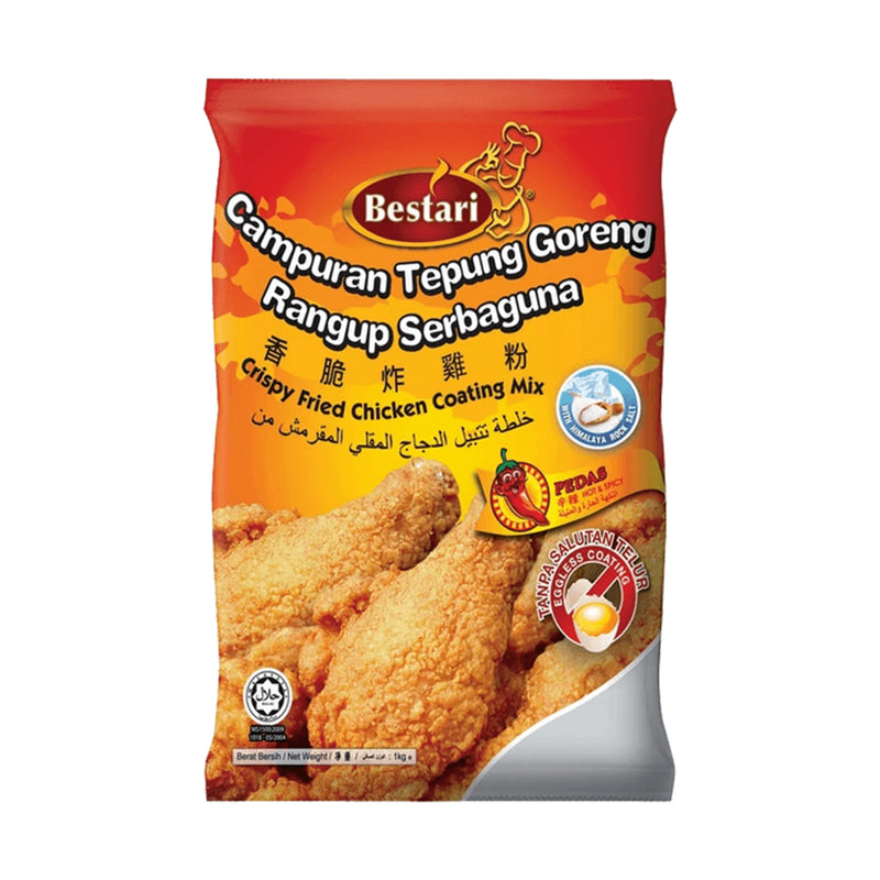 Bestari Crispy Fried Chicken Coating Mix (Hot and Spicy) 1kg