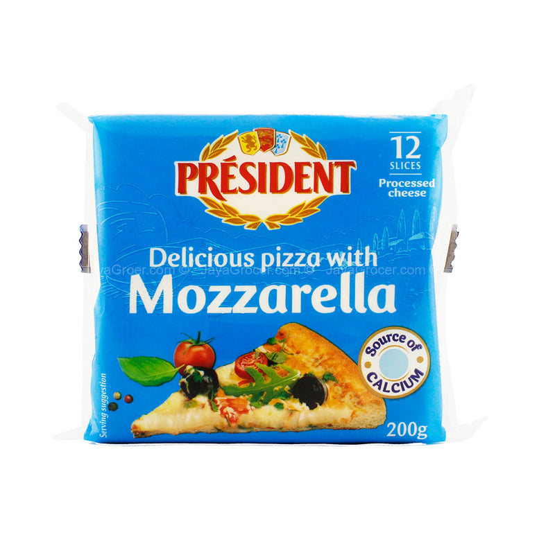 President Mozzarella Sliced Cheese 200g