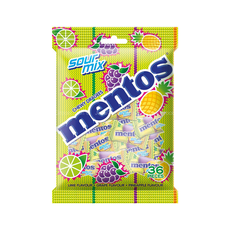 Mentos Sour Mix Chewy Dragees 36pcs