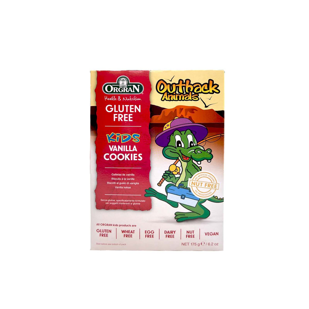 Orgran Gluten Free Outback Animals Vanilla Cookies 175g