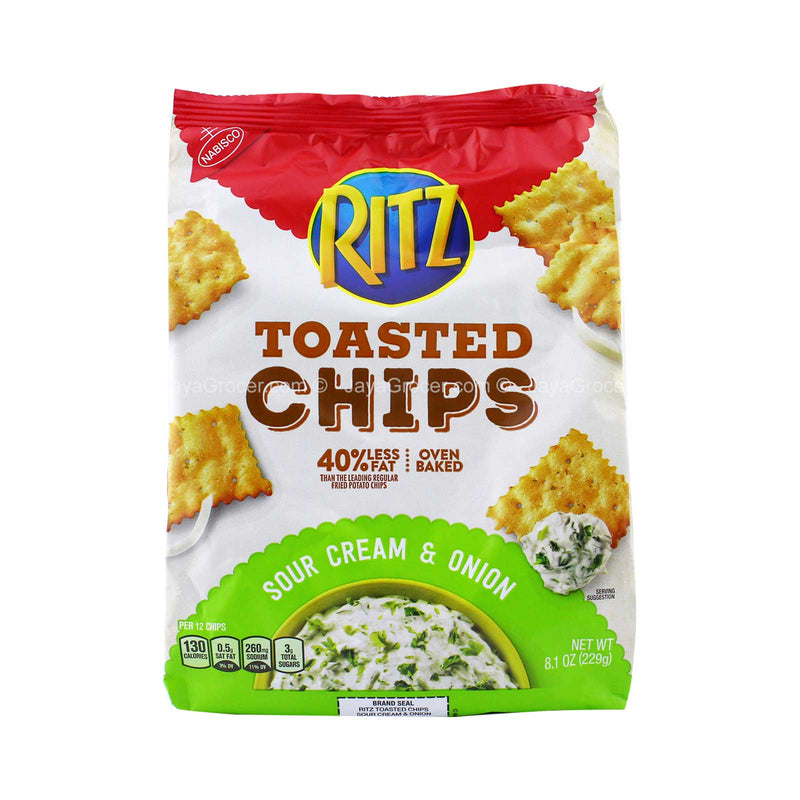 Nabisco Ritz Toasted Chips Sour Cream & Onion 229g