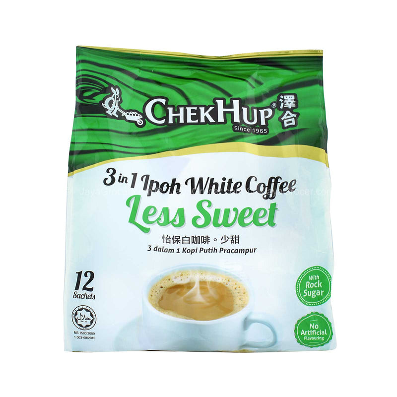 Chek Hup 3 in 1 Ipoh White Coffee Less Sweet 35g x 12