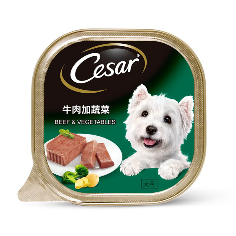 Cesar Beef And Vegetable Dog Food 100g
