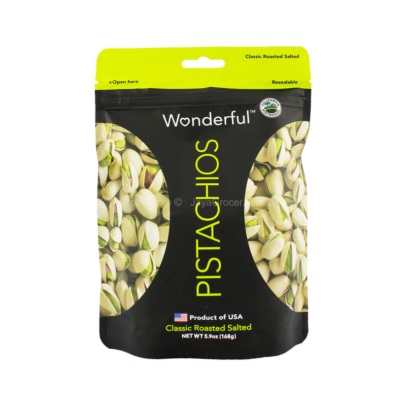 Wonderful Classic Roasted Salted Pistachios 168g