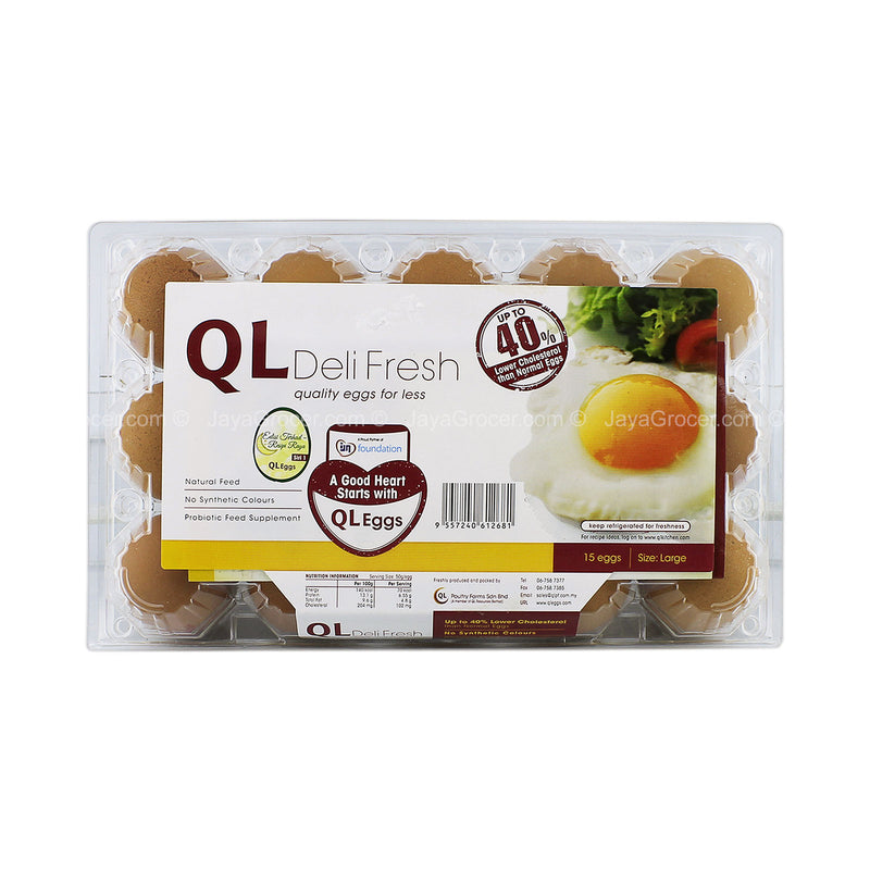 QL Deli Fresh Eggs 15pcs/pack