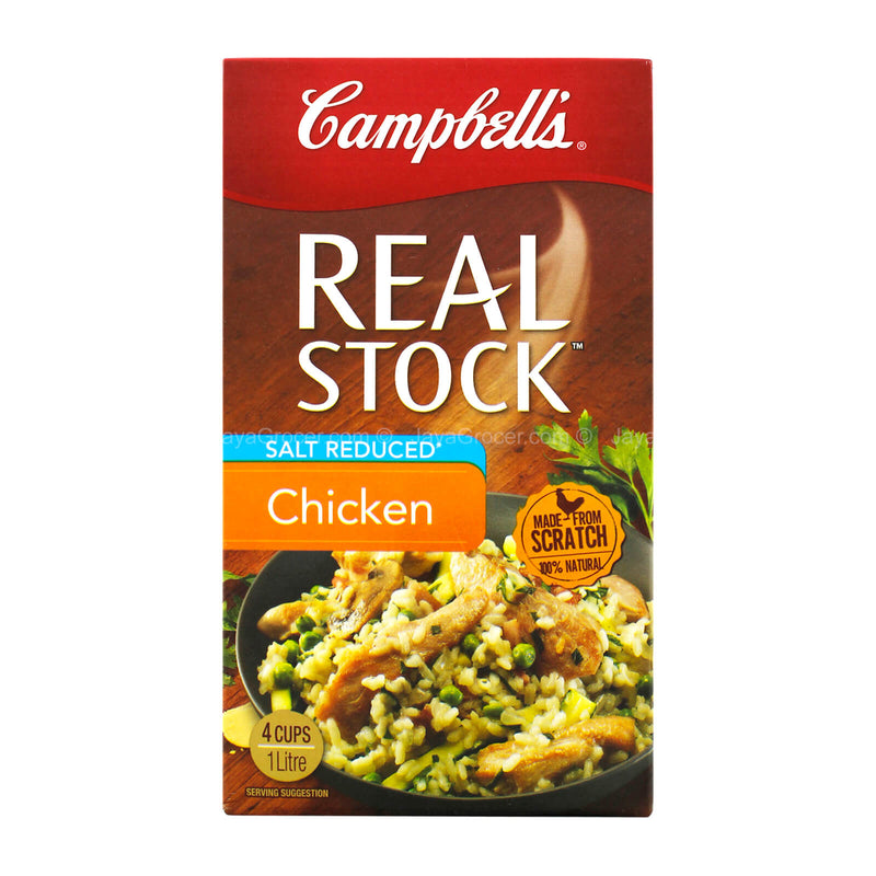 Campbells Real Chicken Stock Salt Reduced 1L