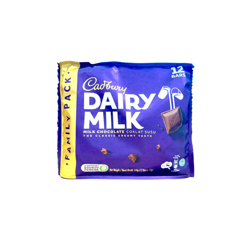 Cadbury Dairy Milk Chocolate Bar 12g x 12