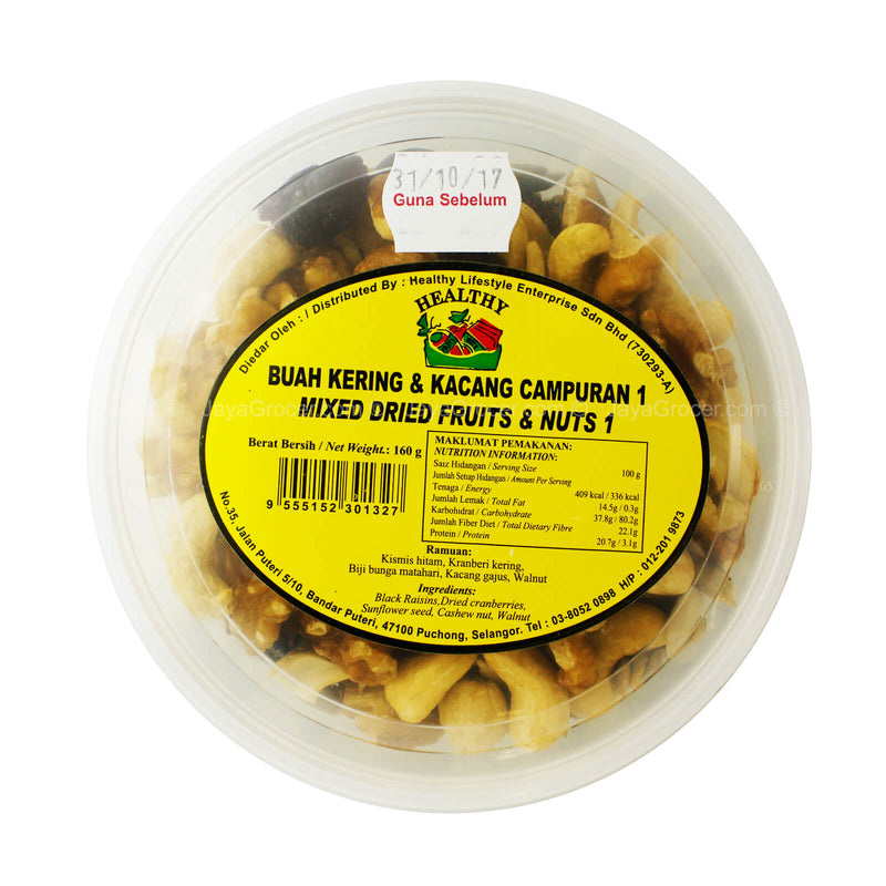 Healthy Mixed Dried Fruits & Nuts 160g