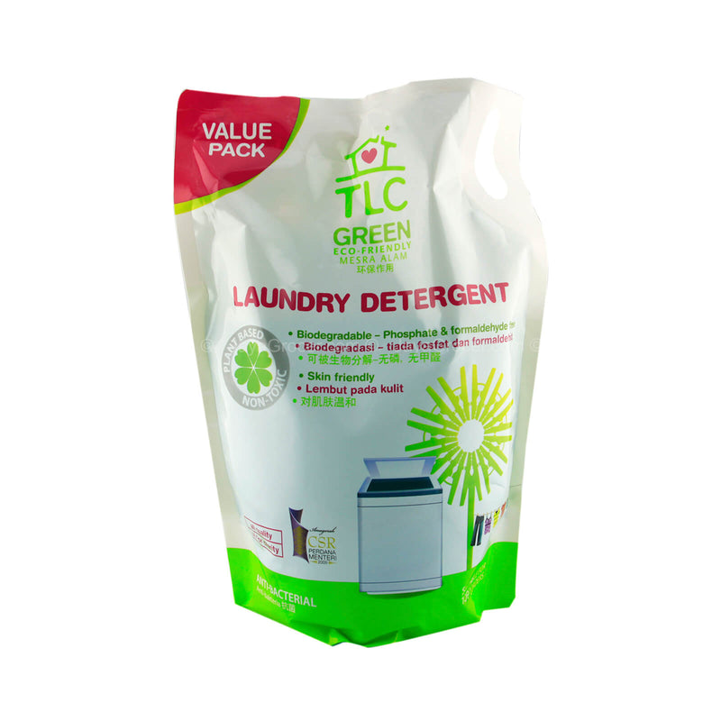 TLC Green Laundry Detergent Liquid Refill Pack 1.8L
