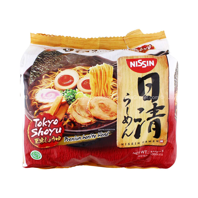 Nissin Tokyo Shoyu Japanese Ramen Instant Noodle 116g x 5