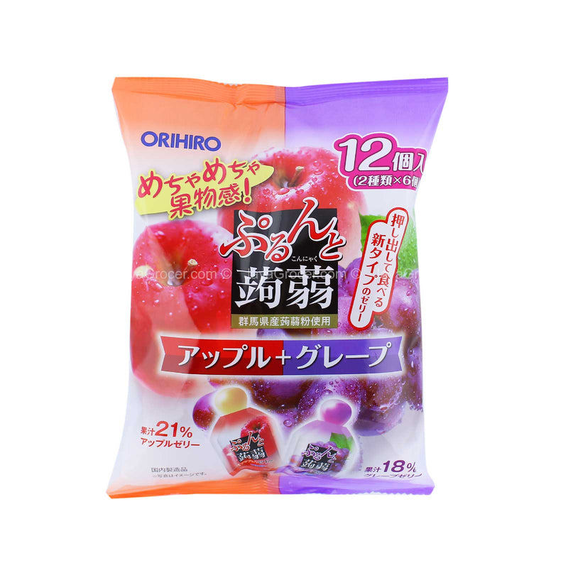 Orihiro Pouch Apple and Grape Konjac Jelly 120g