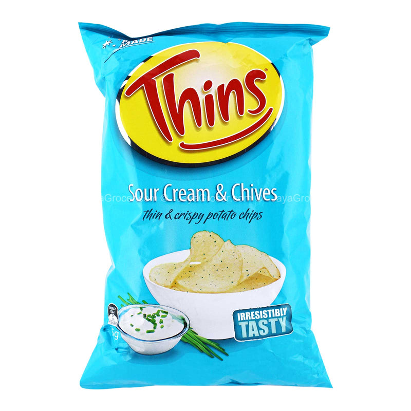 Thins Sour Cream & Chives Potato Chips 175g