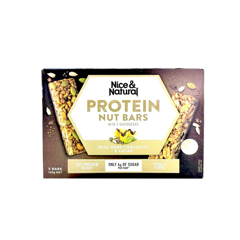 Nice and Natural Protein Bar Dark Chocolate Flavour 165g