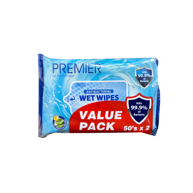 Premier Sanitizing Wipes Tissue 50pcs x 2