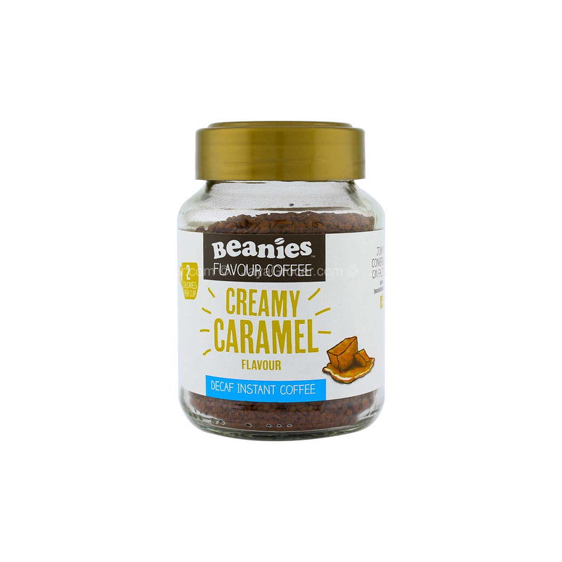 Beanies Creamy Caramel Flavour Decaf Instant Coffee 50g