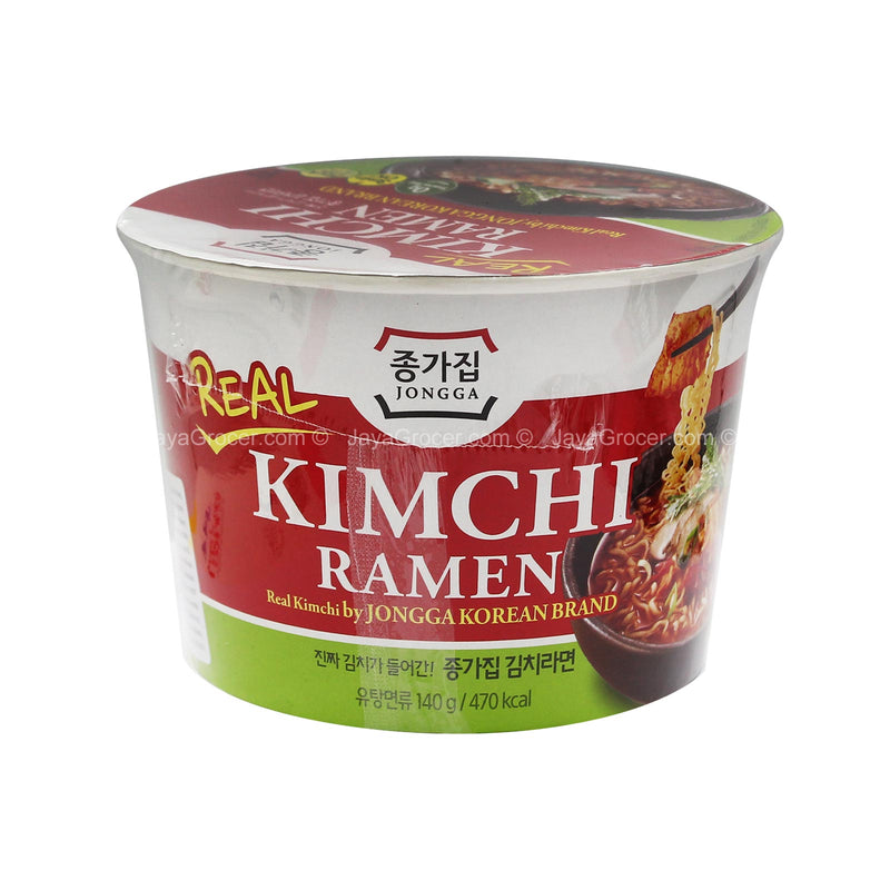 Jongga Kimchi Ramen Instant Noodle Bowl 140g