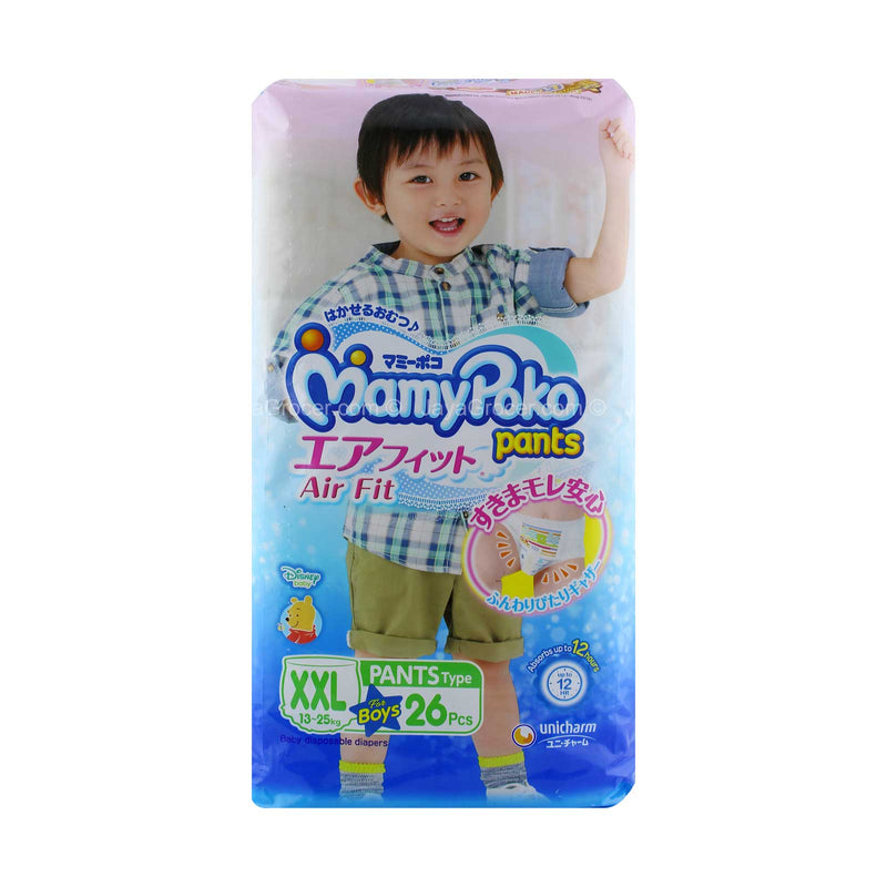 Mamy Poko Air Fit Pants Boy Diapers (Extra Extra Large) 26pcs/pack